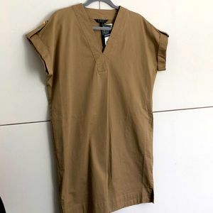 Lauren by Ralph Lauren khaki short sleeve dress